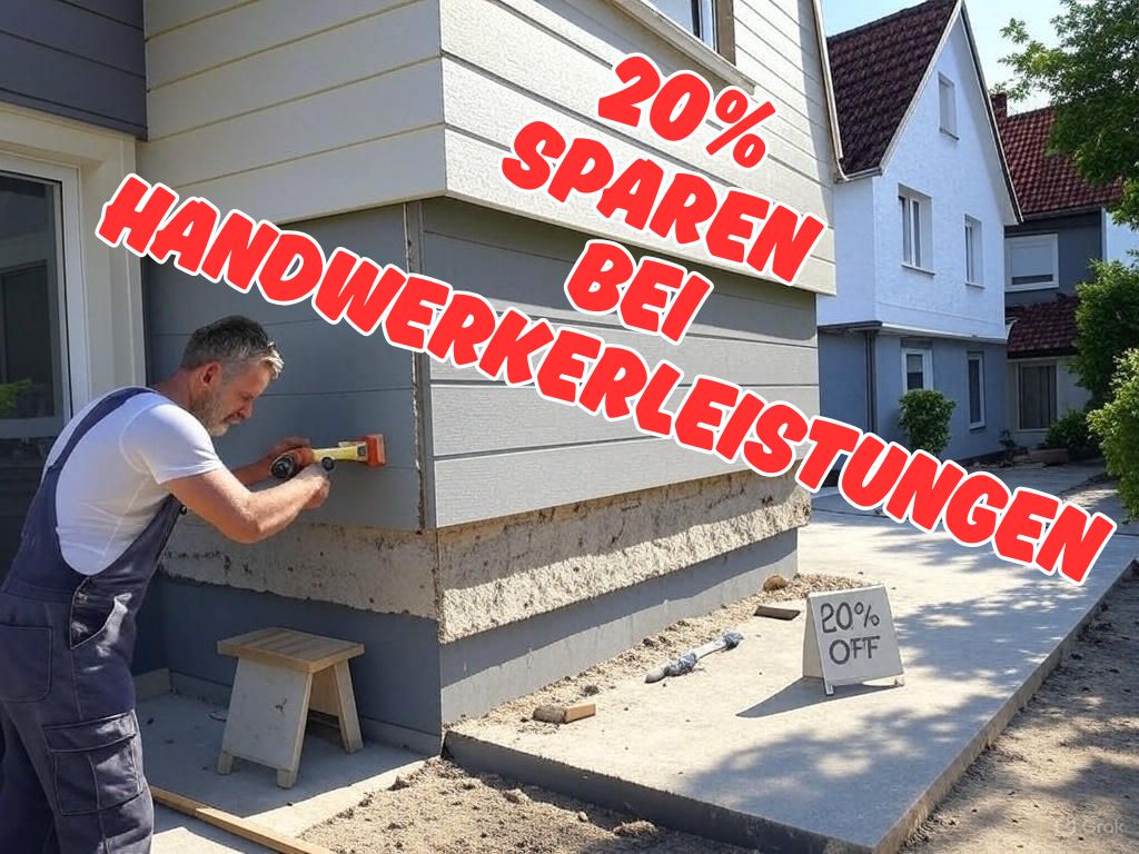 20% Sparen bei Handwerkerleistungen