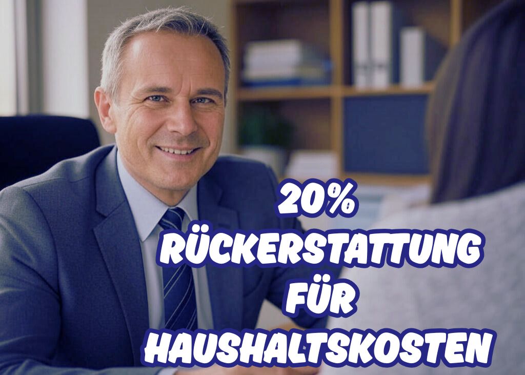 20% Rückerstattung für Haushaltskosten
